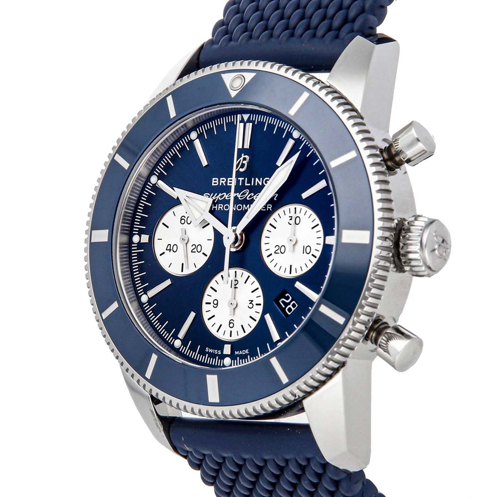 

Breitling Blue Stainless Steel Superocean Heritage II Chronograph AB0162161C1S1 Men's Wristwatch