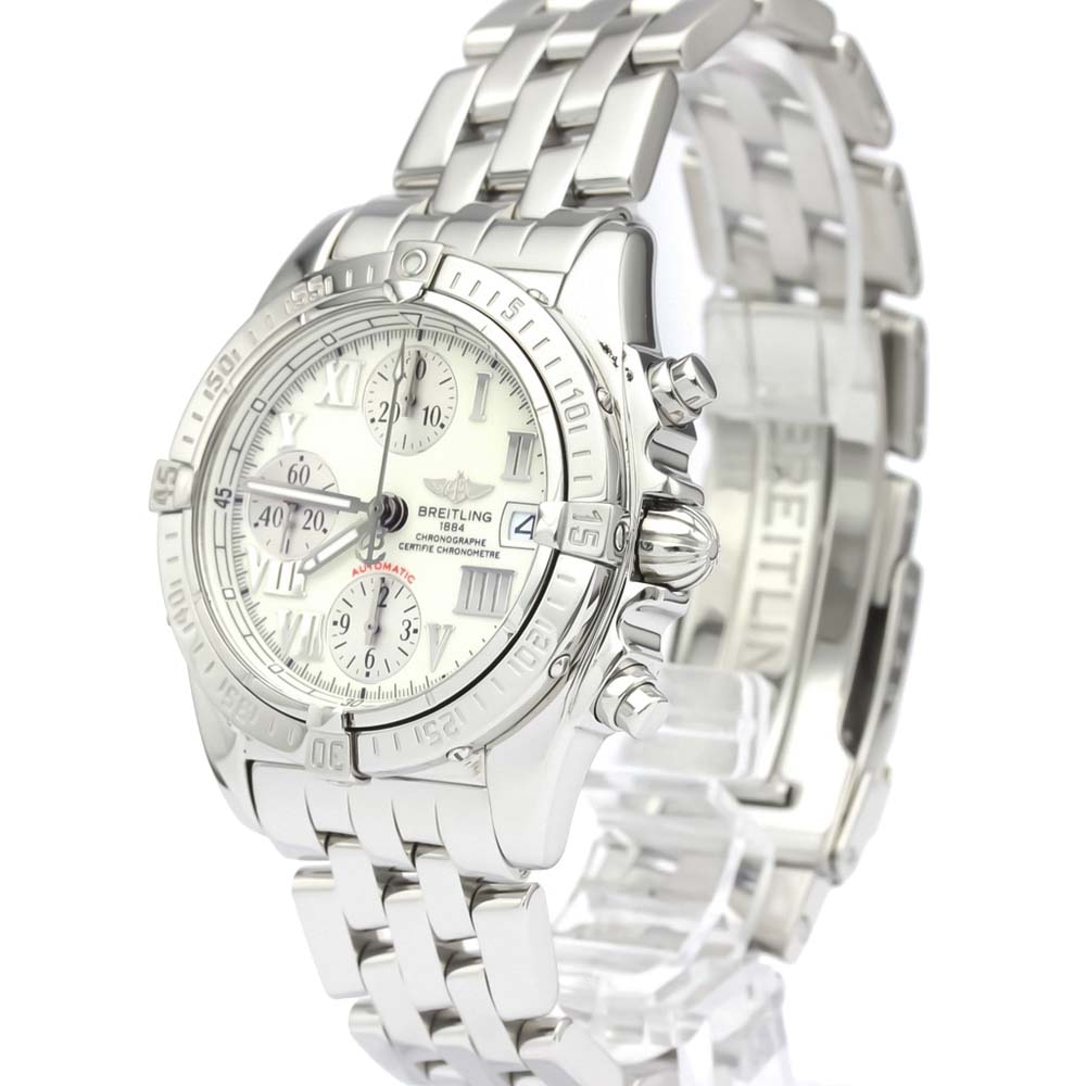 

Breitling White Stainless Steel Cockpit Automatic A13358 Men's Wristwatch