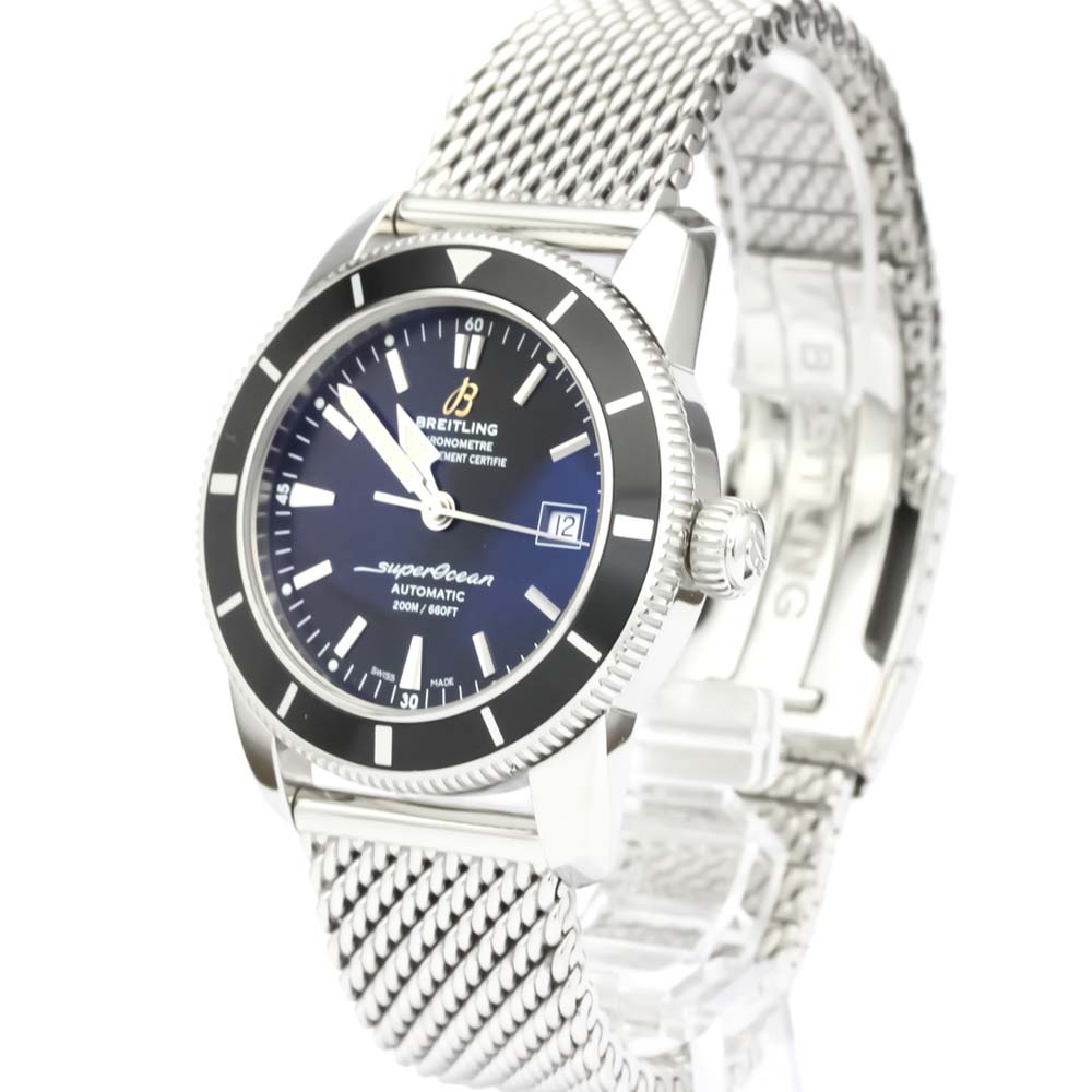 

Breitling Black Stainless Steel Superocean Heritage Automatic A17321 Men's Wristwatch