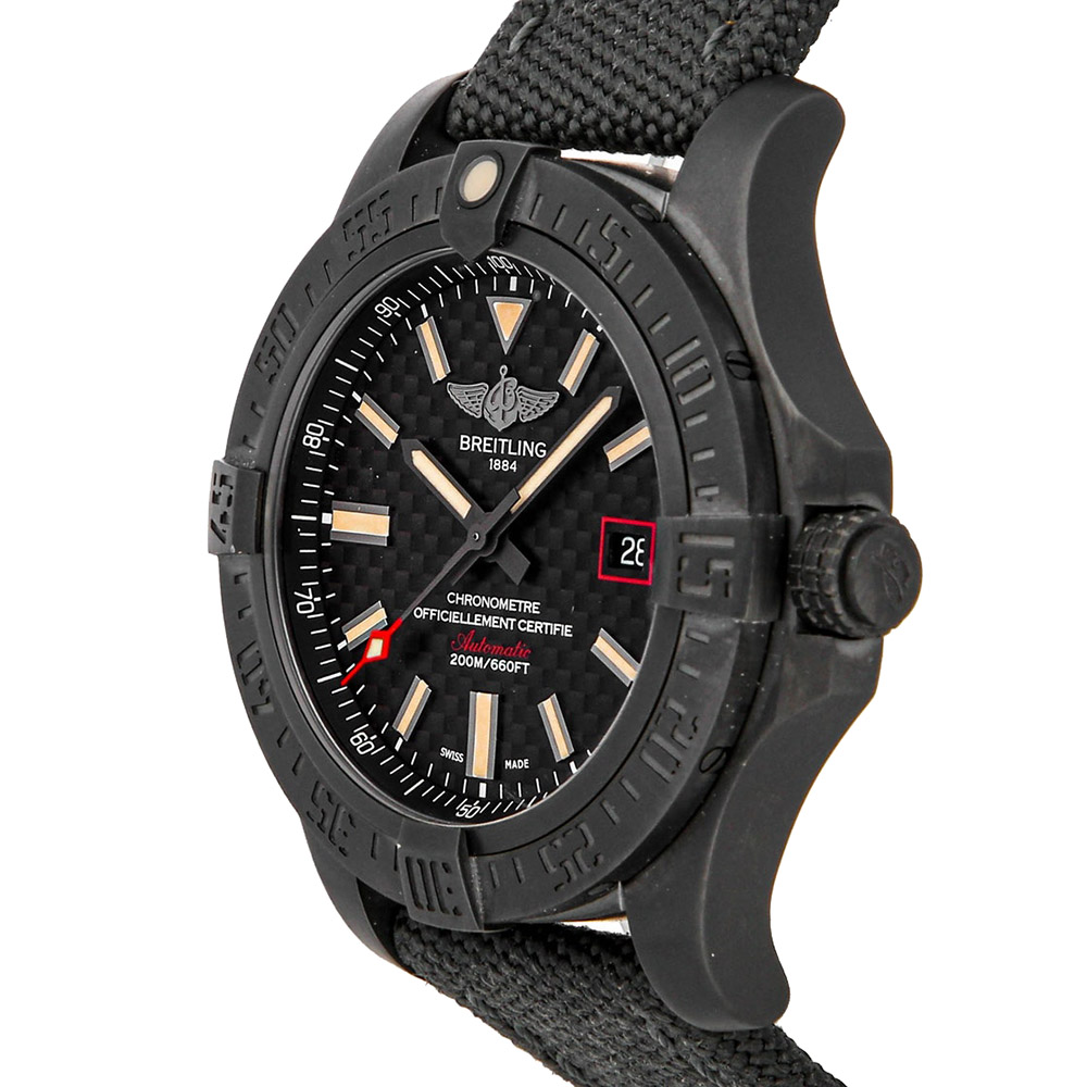 

Breitling Black Titanium Avenger Blackbird USA Limited Edition V173111A/BF91 Men's Wristwatch