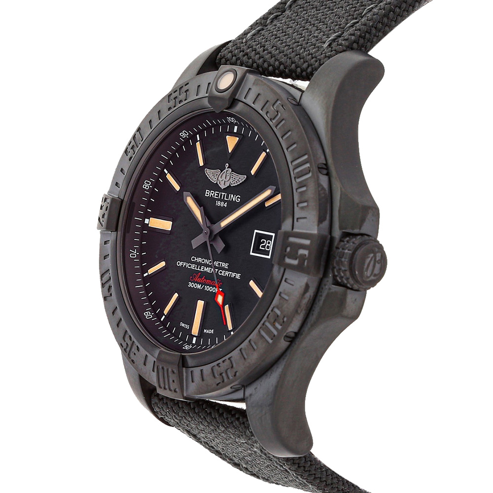 

Breitling Black Titanium Avenger Blackbird V1731010/BD12 Men's Wristwatch