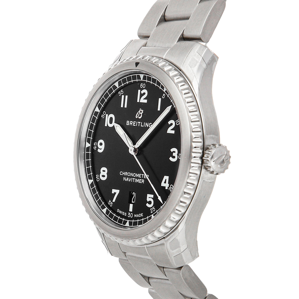 

Breitling Black Stainless Steel Navitimer