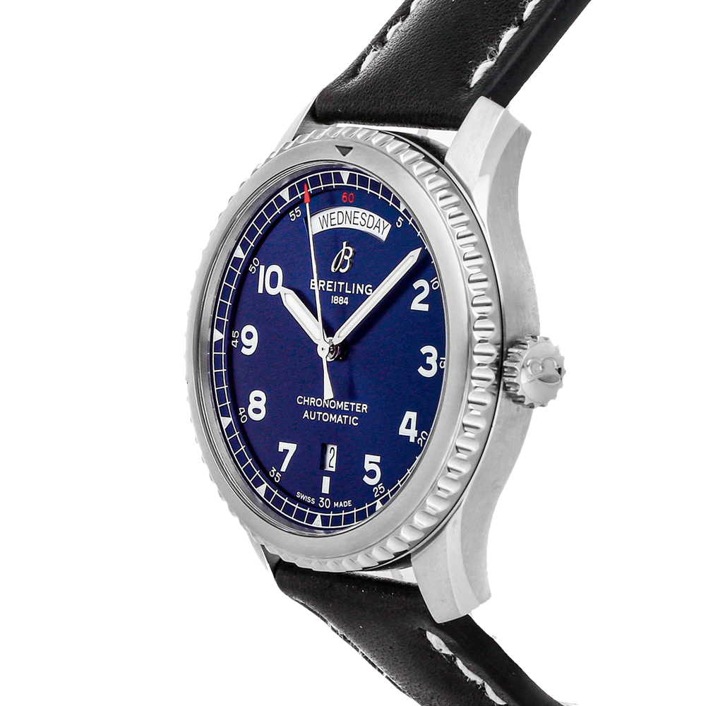 

Breitling Blue Stainless Steel Aviator