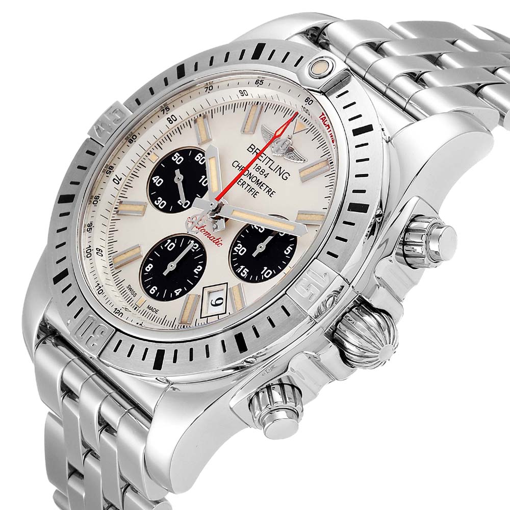 

Breitling Silver Stainless Steel Chronomat Airbourne AB0115 Men's Wristwatch