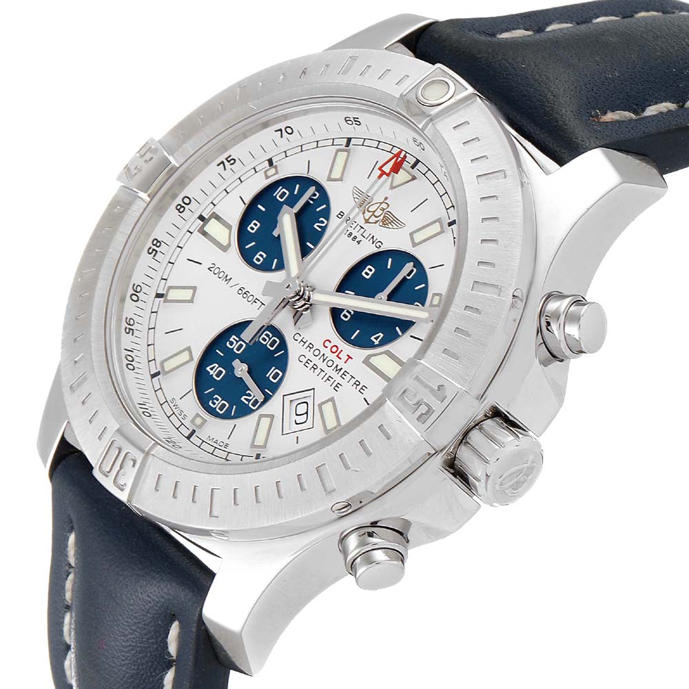 

Breitling Silver Stainless Steel Colt Chronograph A73388 Men's Wristwatch