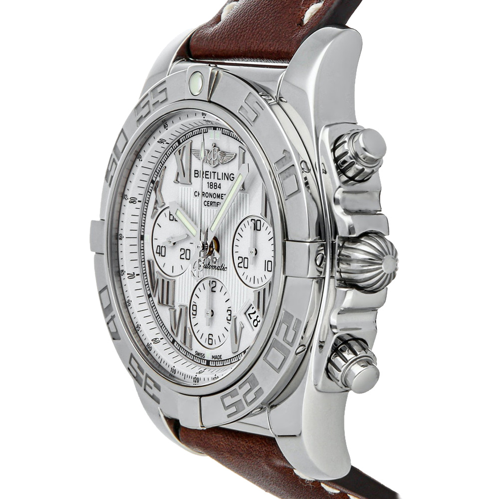 

Breitling White Stainless Steel Chronomat AB011012/A690 Men's Wristwatch
