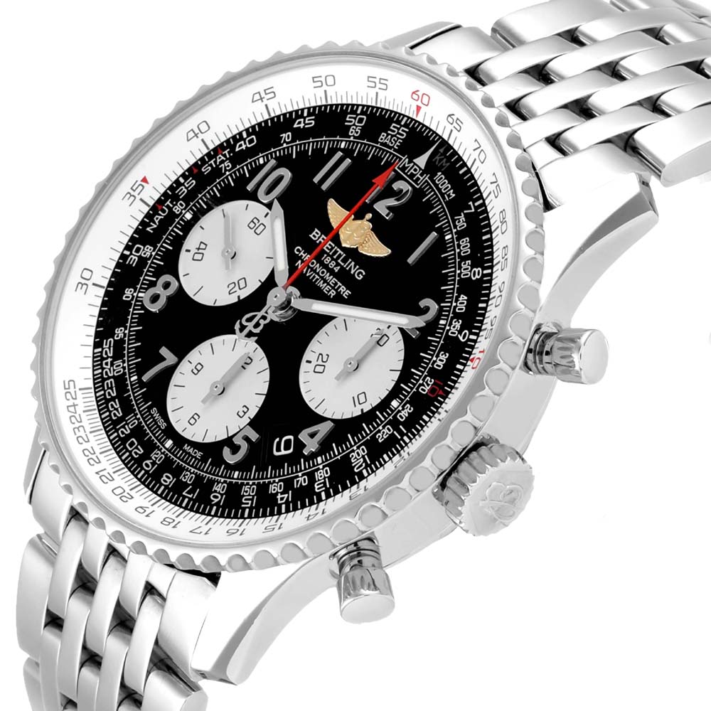 

Breitling Black Stainless Steel Navitimer