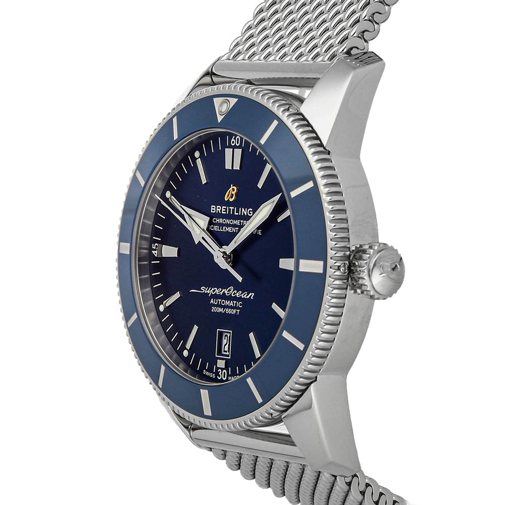 

Breitling Blue Stainless Steel Superocean Heritage B20 AB2020161C1A1 Men's Wristwatch
