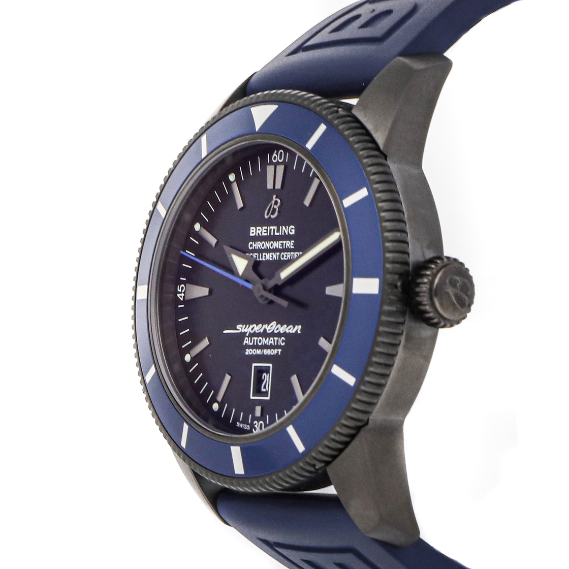 

Breitling Black Blacksteel Superocean Heritage Limited Edition M173201A/BF13 Men's Wristwatch 46 MM, Blue