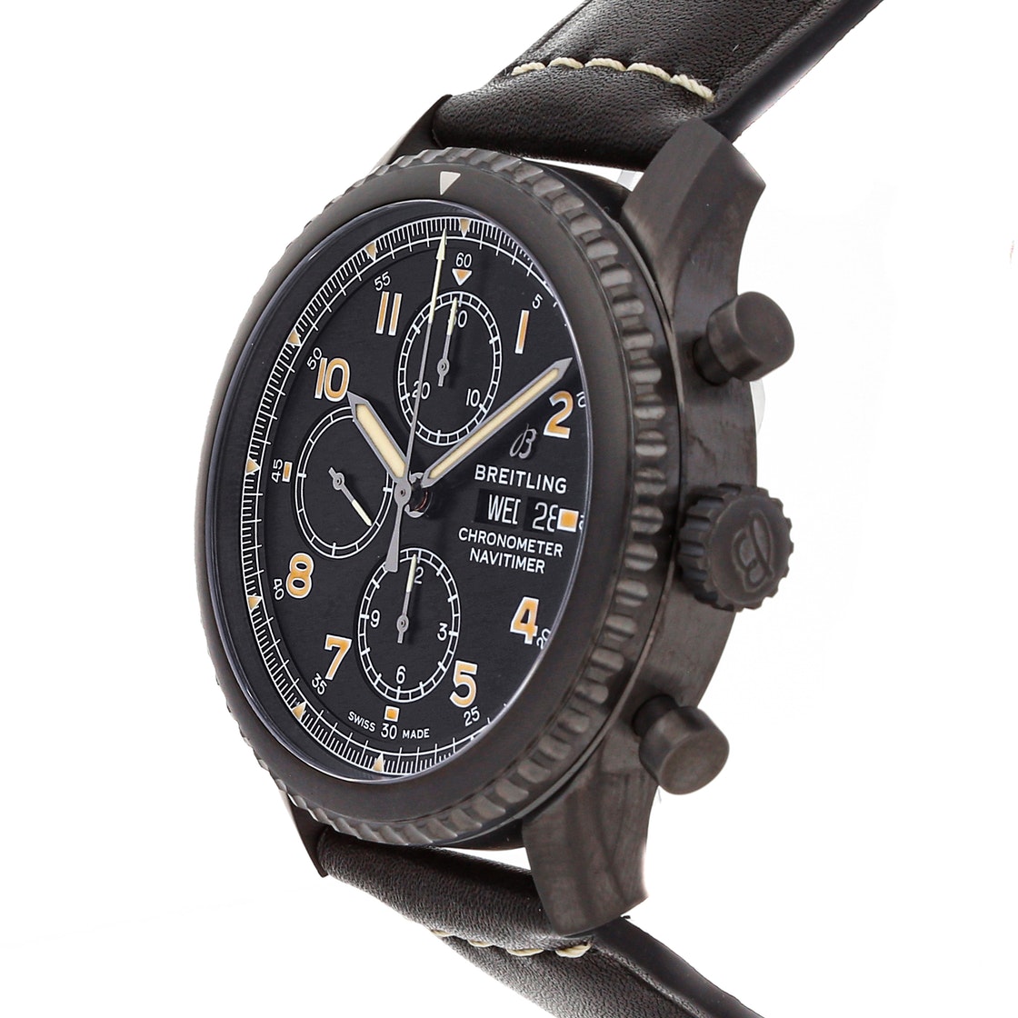 

Breitling Black Blacksteel Navitimer 8 Chronograph M1331410/B1X1 Men's Wristwatch 43 MM