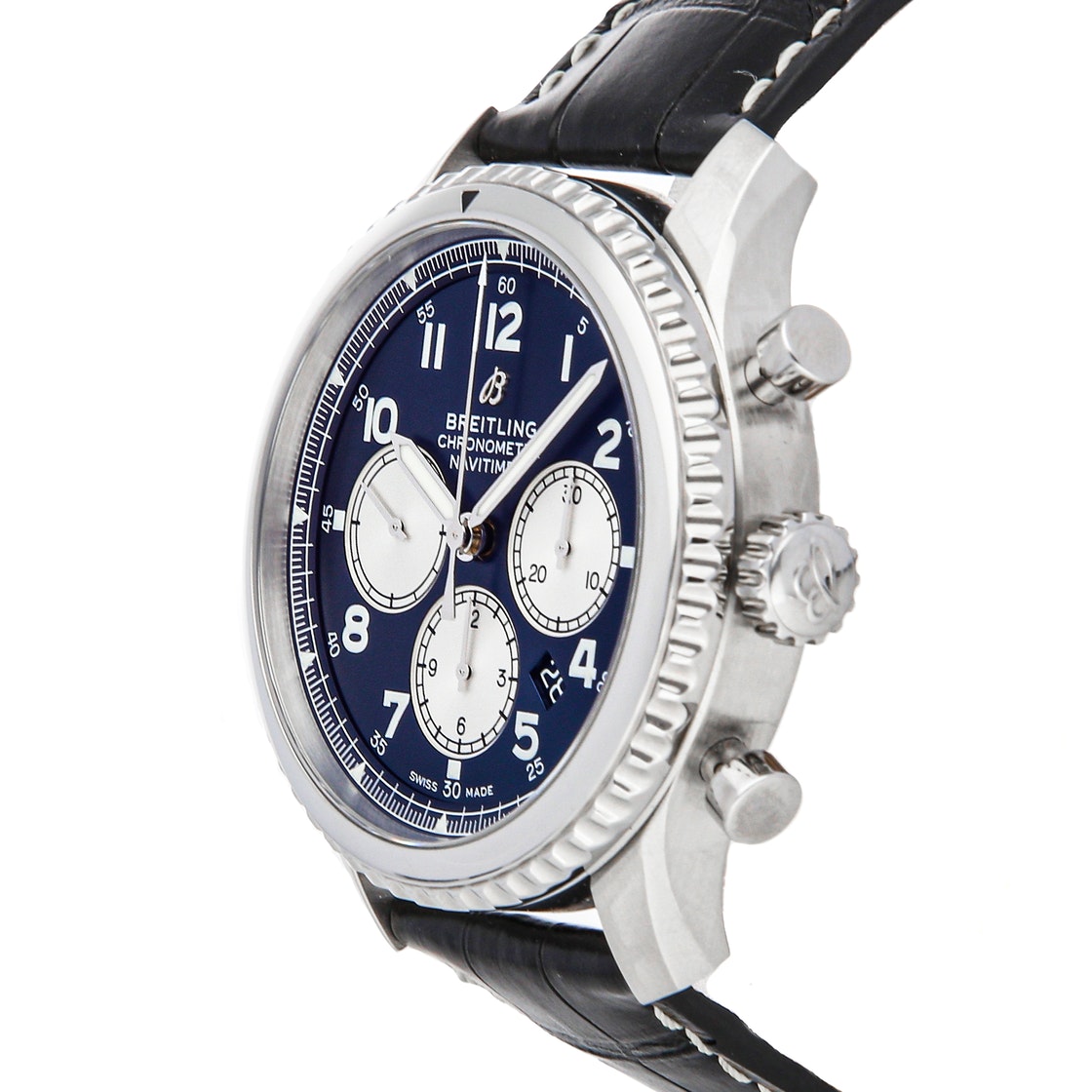 

Breitling Blue Stainless Steel Navitimer 8 B01 Chronograph AB0117131C1P1 Men's Wristwatch 43 MM