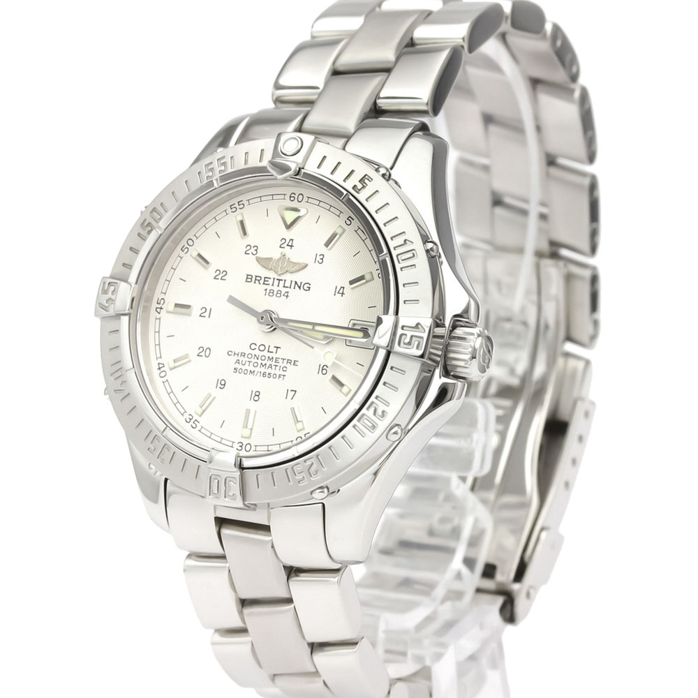 

Breitling A Silver Stainless Steel Colt Automatic A17350 Men's Wristwatch