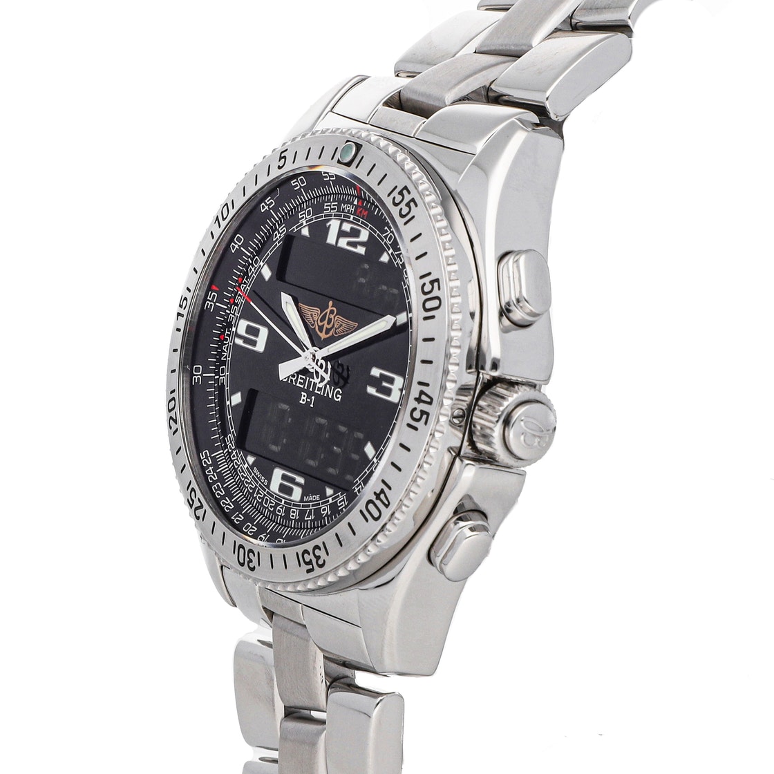 

Breitling Black Stainless Steel B-1 Professional A6836223/B509 Men's Wristwatch 43 MM