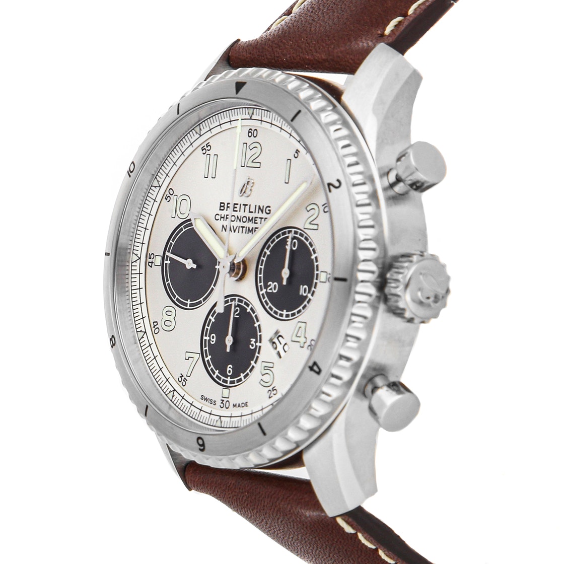 

Breitling Silver Stainless Steel Navitimer 8 B01 Chronograph AB01171A1G1X1 Men's Wristwatch 43 MM