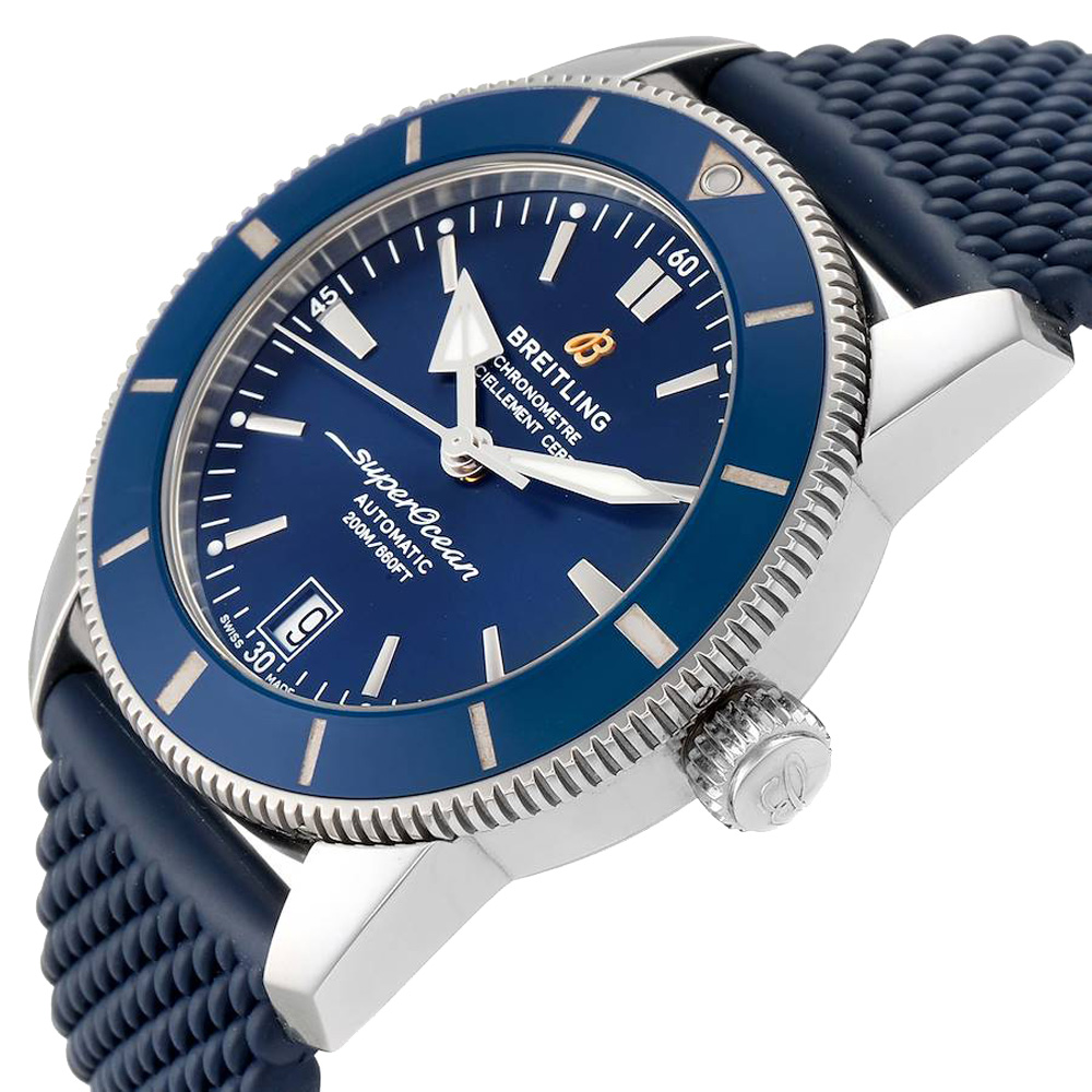 

Breitling Blue Stainless Steel Superocean Heritage II AB2010 Men's Wristwatch 42 MM