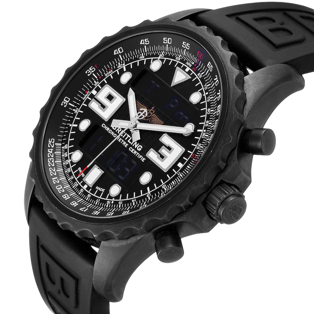 

Breitling Black PVD Stainless Steel Chronospace Limited Edition M78365 Men's Wristwatch 49 MM