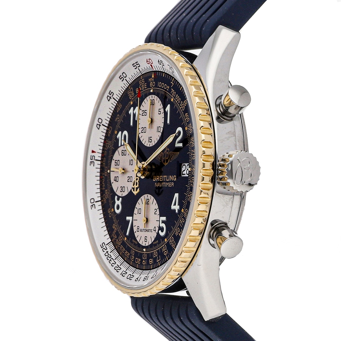 

Breitling Black 18K Yellow Gold And Stainless Steel Navitimer D1302212/C169 Men's Wristwatch 41 MM