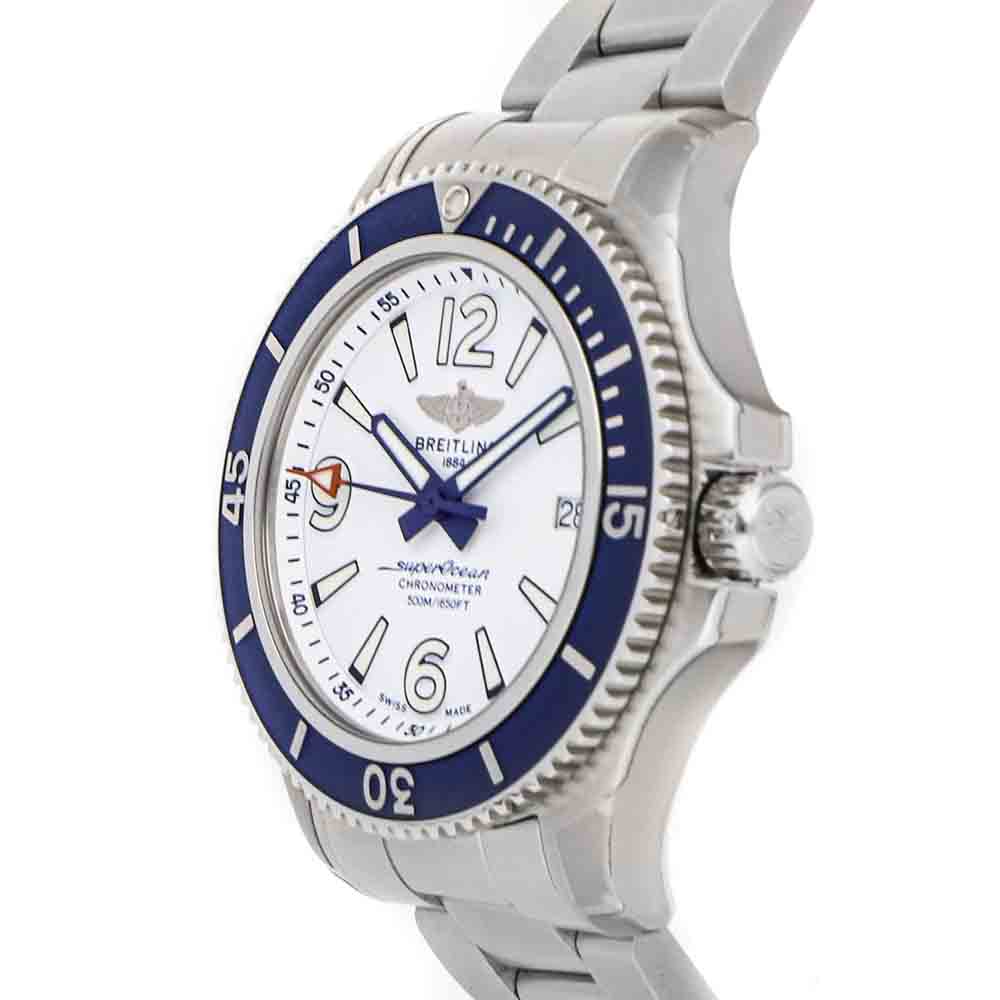 

Breitling Silver Stainless Steel Superocean Automatic A17366D81A1A1 Men's Wristwatch 42 MM