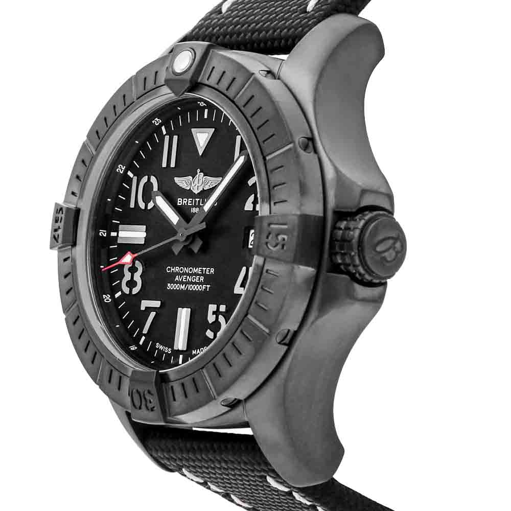 

Breitling Black DLC Coated Titanium Avenger Seawolf Night Mission V17319101B1X1 Men's Wristwatch 45 MM