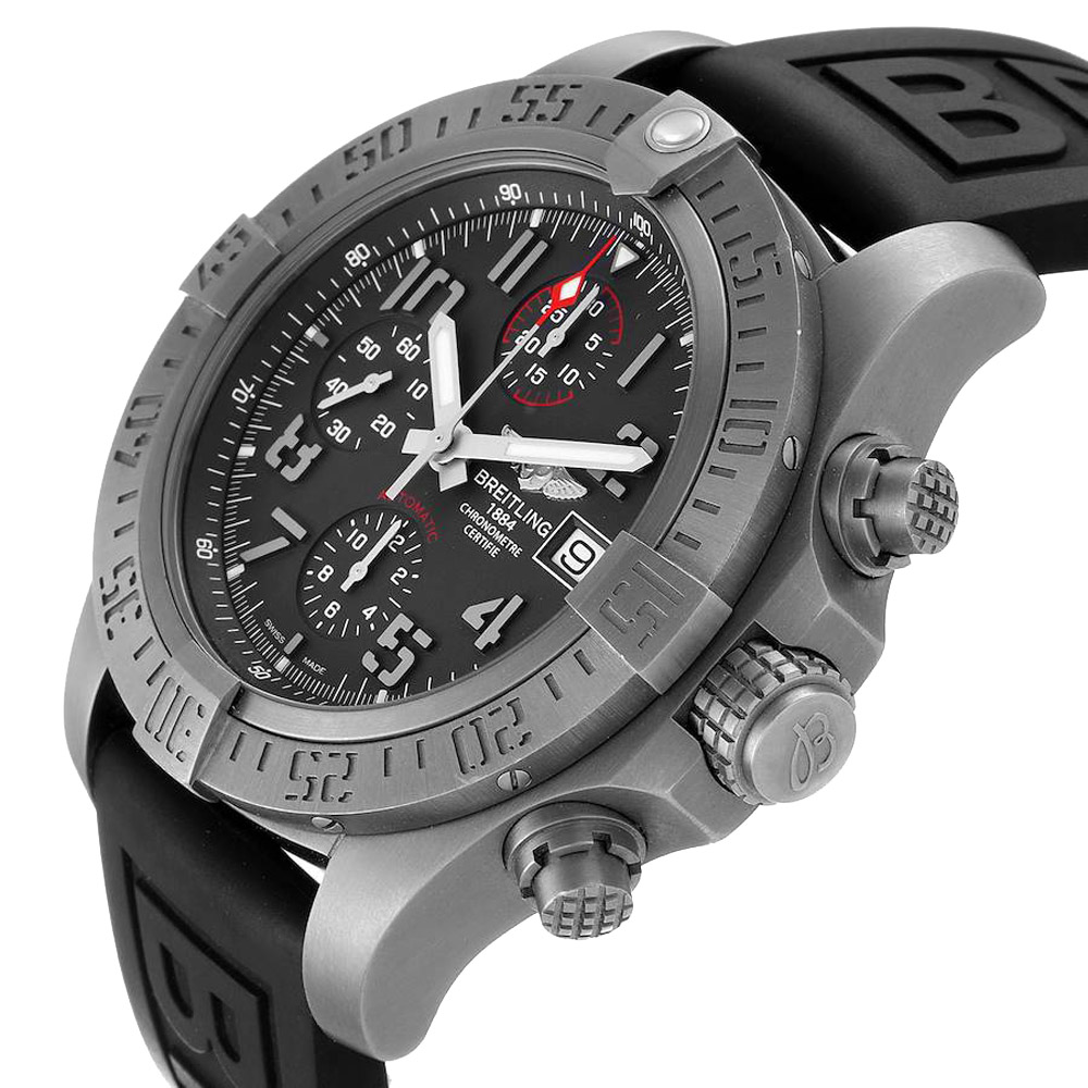 

Breitling Grey Titanium Avenger Bandit E13383 Men's Wristwatch 45 MM