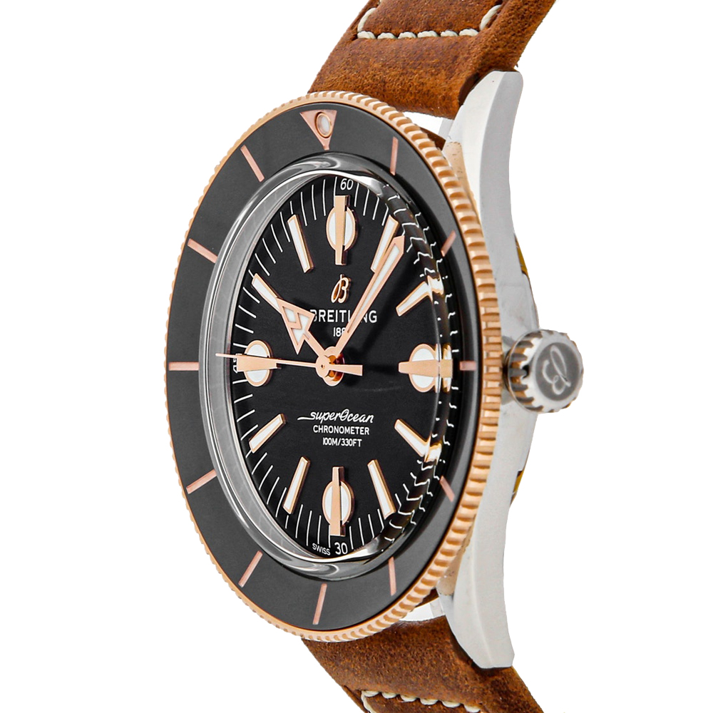 

Breitling Black 18K Rose Gold And Stainless Steel Superocean Heritage '57 U10370121B1X2 Men's Wristwatch 42 MM