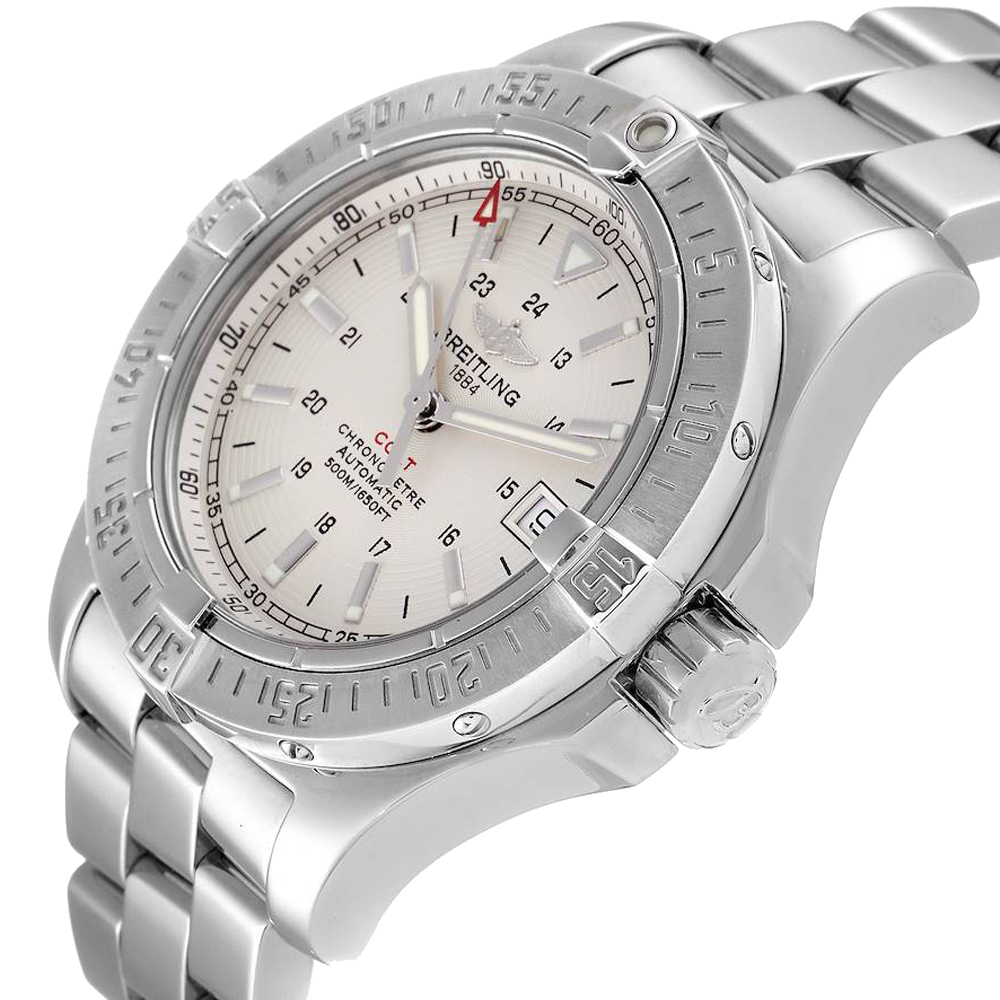 

Breitling Silver Stainless Steel Colt Automatic A17380 Men's Wristwatch 41 MM