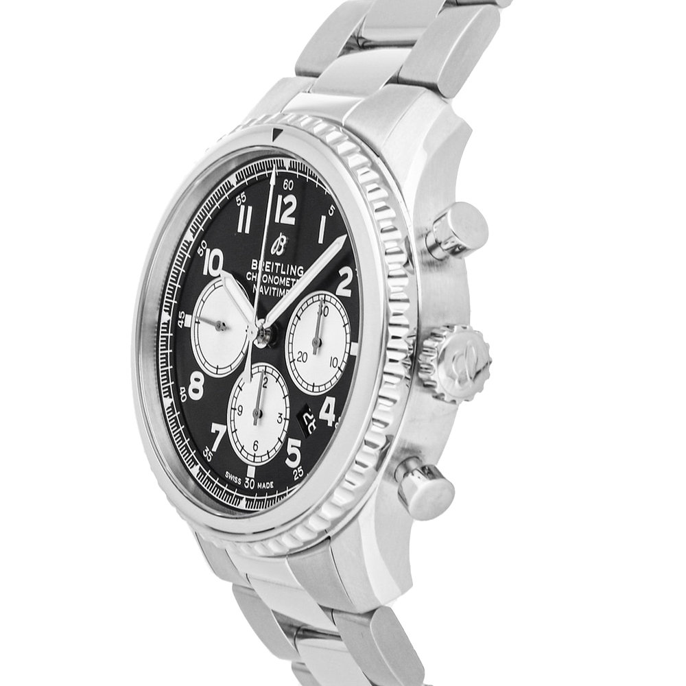 

Breitling Black Stainless Steel Navitimer 8 B01 Chronograph AB0117131/B1A1 Men's Wristwatch 43 MM