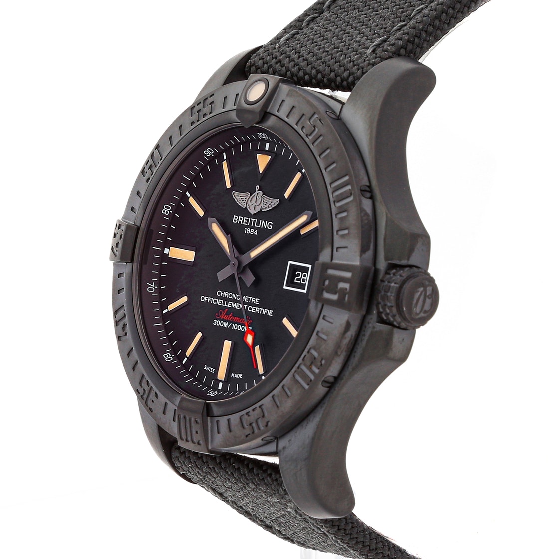 

Breitling Black Titanium Avenger Blackbird V1731010/BD12 Men's Wristwatch 48 MM