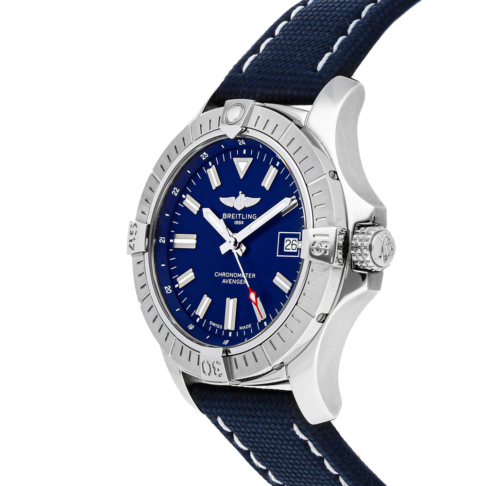 

Breitling Blue Stainless Steel Avenger A17318101C1X2 Men's Wristwatch 43 MM
