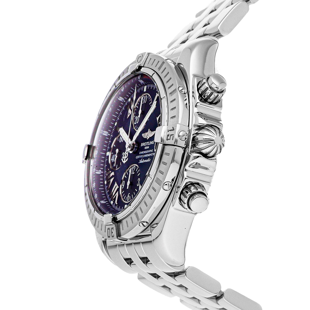 

Breitling Blue Stainless Steel Chronomat Evolution A1335611/C749 Men's Wristwatch 44 MM