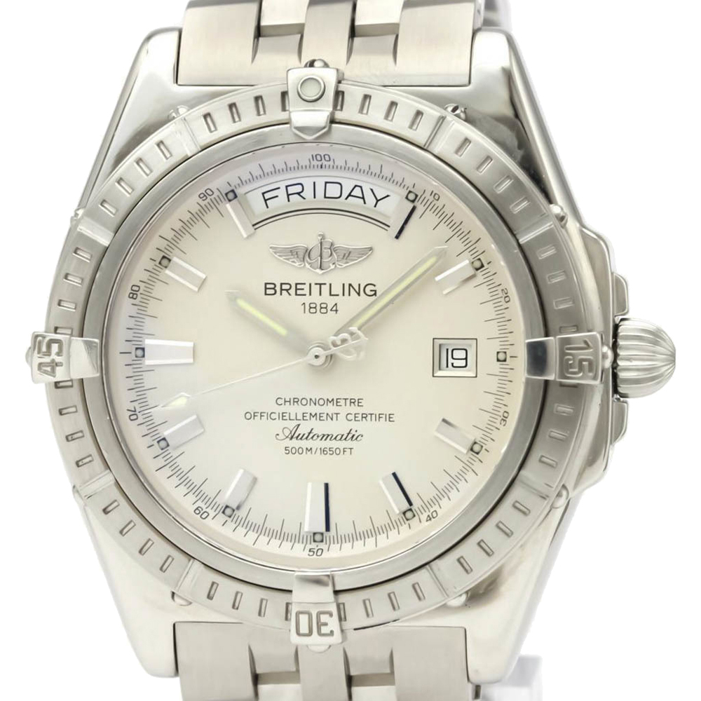 

Breitling Silver Stainless Steel Headwind A45355 Automatic Men's Wristwatch 43 MM
