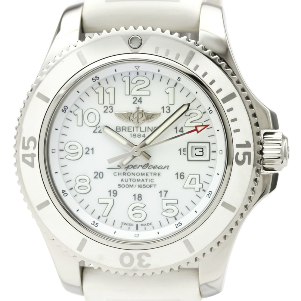 

Breitling Silver Stainless Steel Super Ocean II A17365 Japan LTD Edition Men's Wristwatch 42 MM
