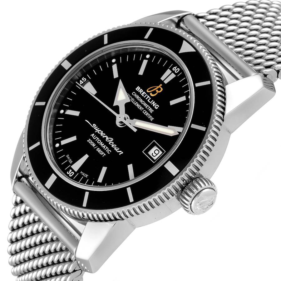 

Breitling Black Stainless Steel Superocean Heritage A17321 Men's Wristwatch 42 MM