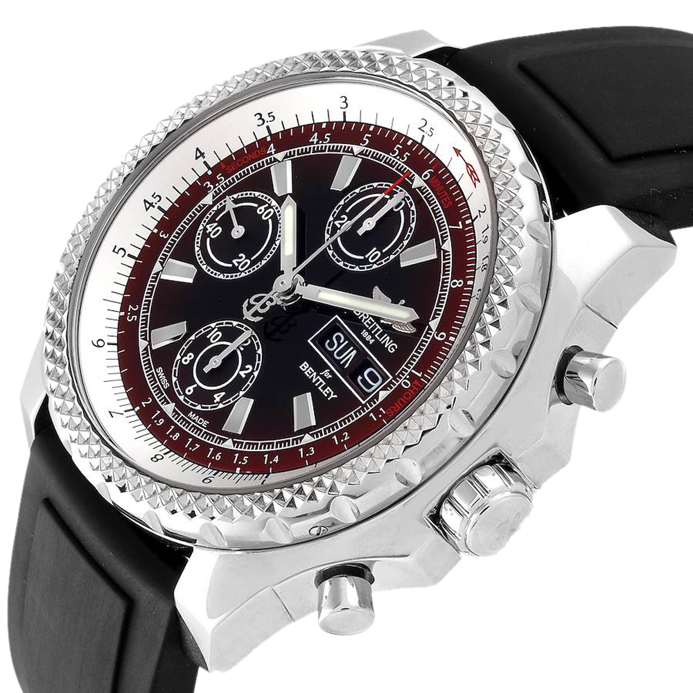 

Breitling Black Stainless Steel Bentley Motors GT II A13365 Men's Wristwatch