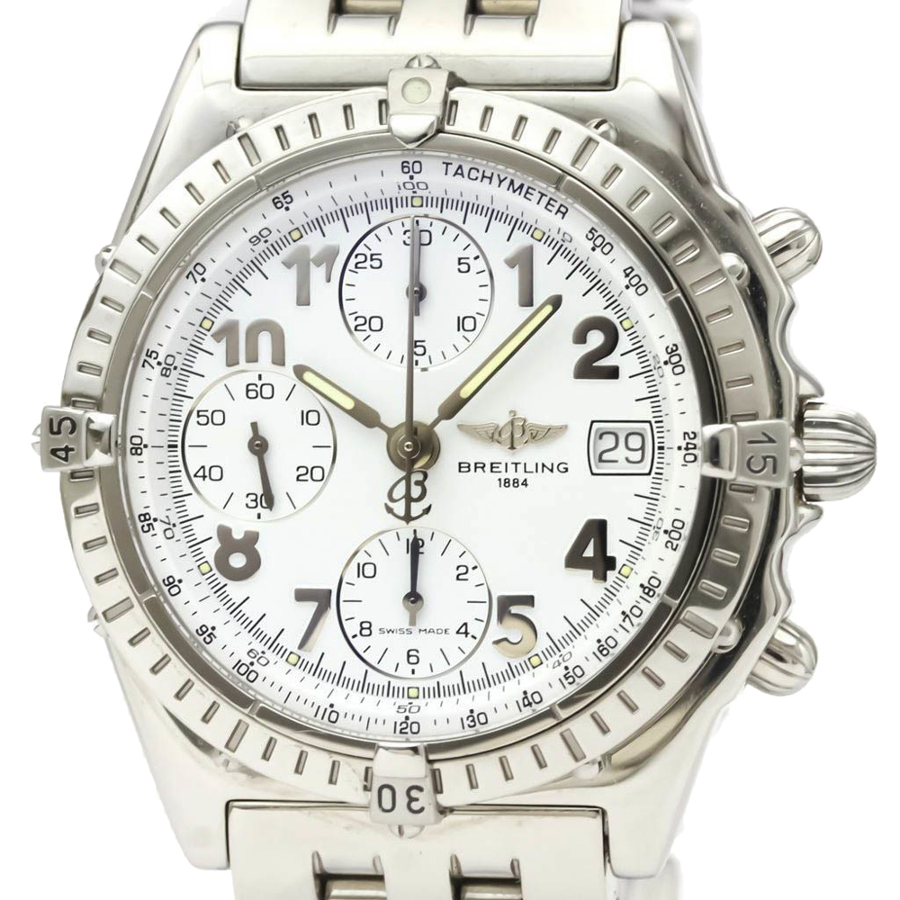 

Breitling Silver Stainless Steel Chronomat Automatic A13050.1 Men's Wristwatch 40 MM