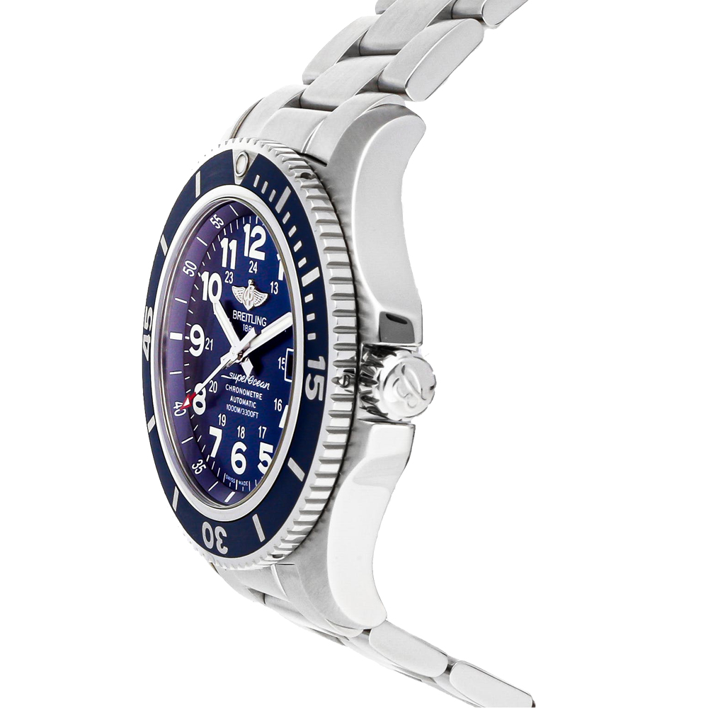 

Breitling Blue Stainless Steel Superocean II A17392D8/C910 Men's Wristwatch 44 MM