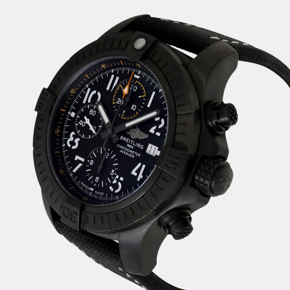

Breitling Black Titanium Avenger Night Mission V13317101B1X1 Men's Wristwatch 45 MM