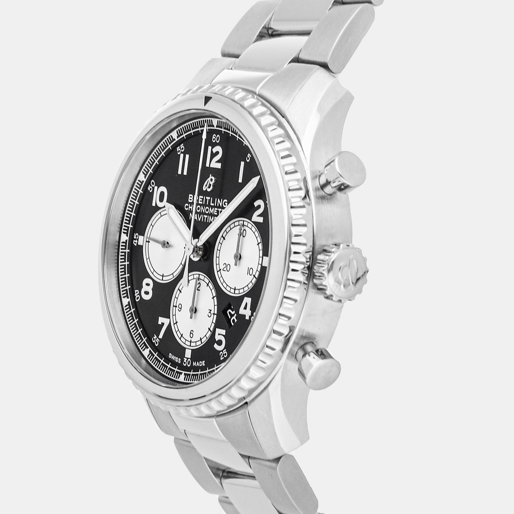 

Breitling Black Stainless Steel Navitimer 8 B01 Chronograph AB0117131/B1A1 Men's Wristwatch 43 MM