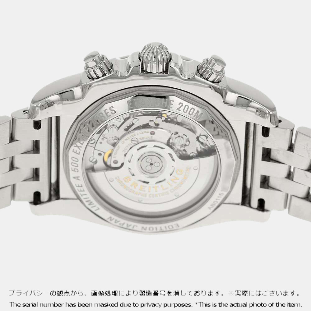 

Breitling Black Stainless Steel Chronomat Men's Wristwatch 44 MM