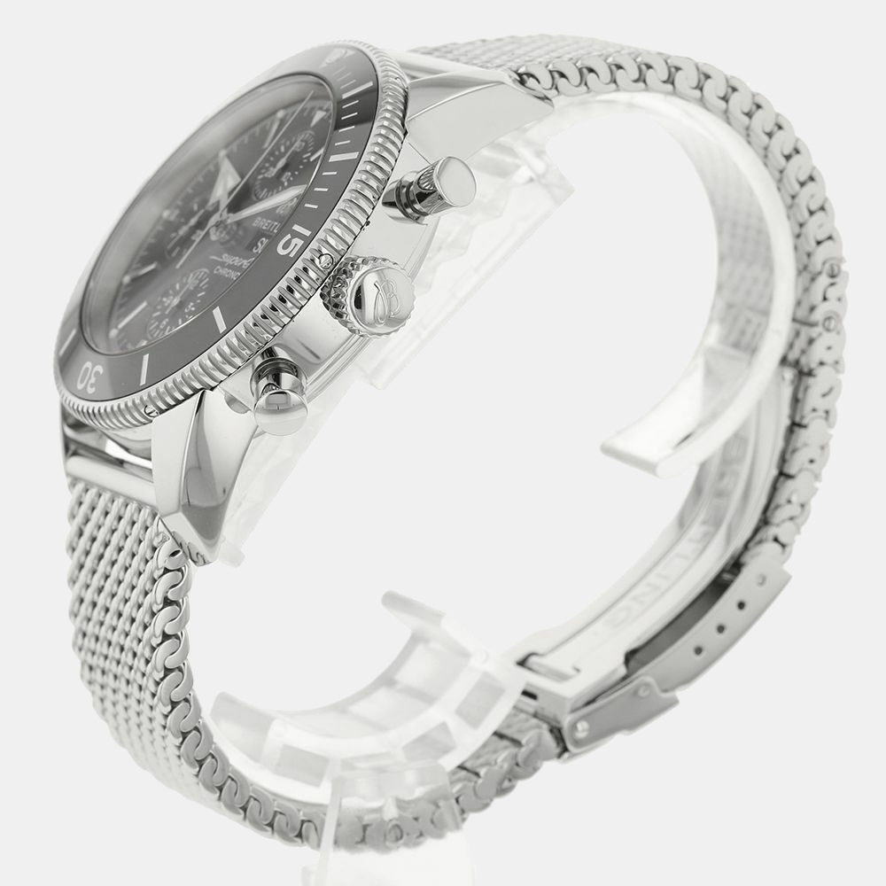 

Breitling Black Stainless Steel Superocean Heritage II Chronograph Men's Wristwatch 44 MM