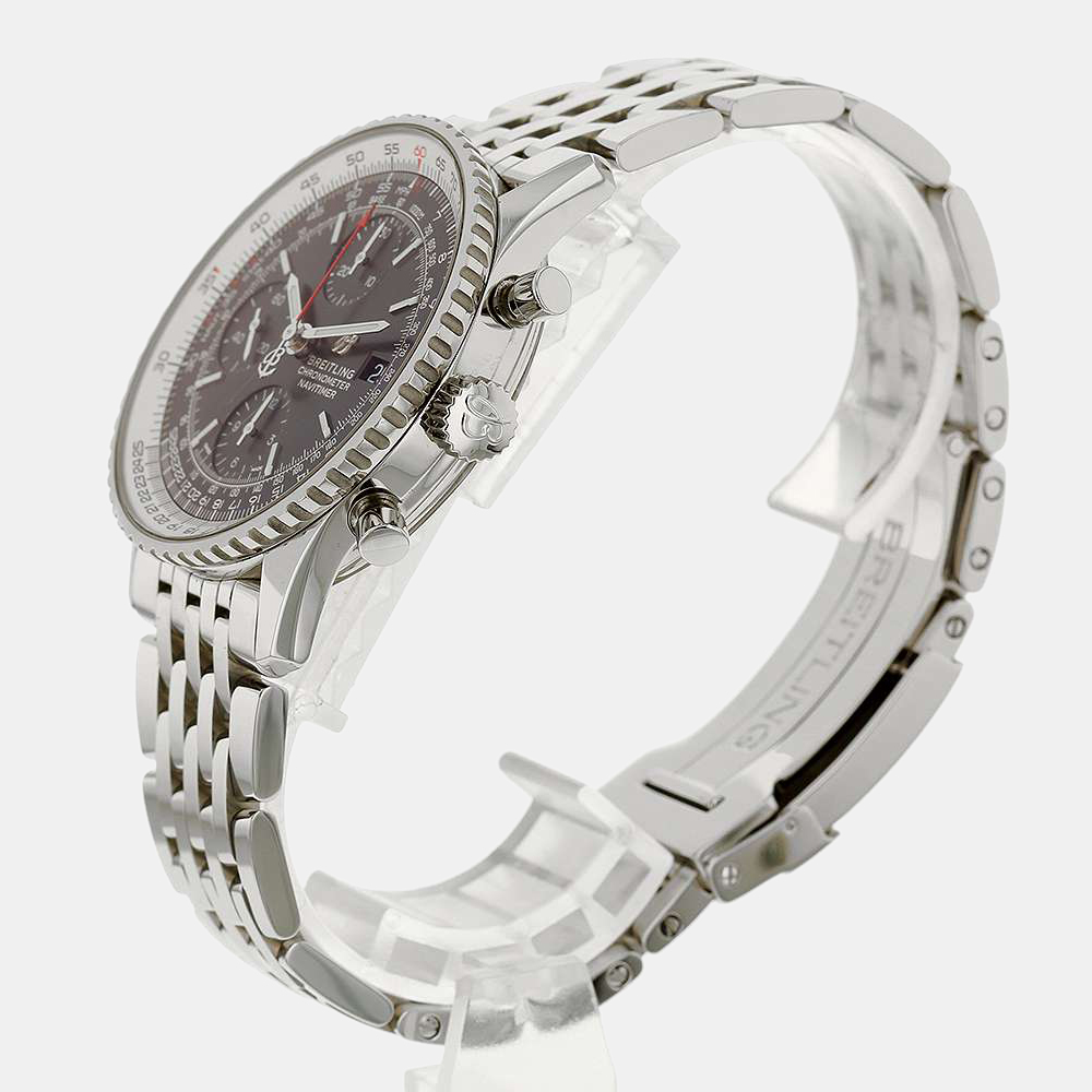

Breitling Black Stainless Steel Navitimer A13324 Men's Wristwatch 41 mm