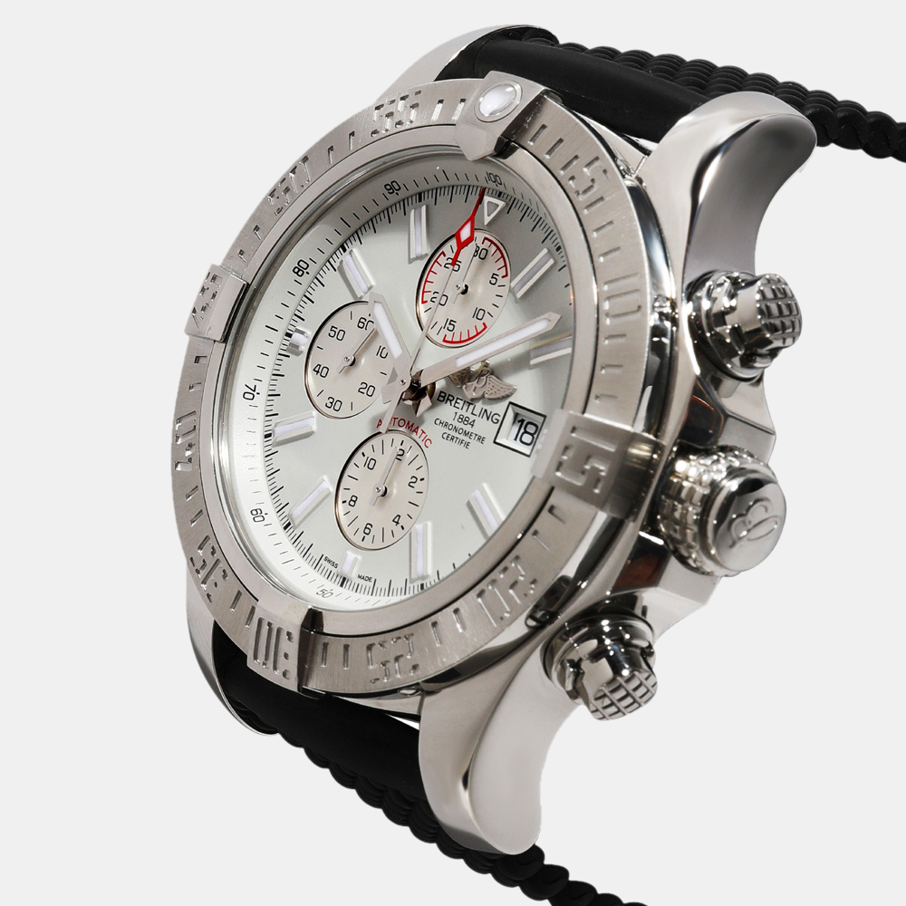 

Breitling Silver Stainless Steel Super Avenger II A1337111/G779 Men's Wristwatch 48 MM