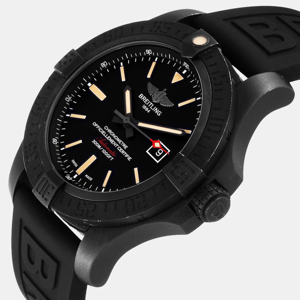

Breitling Black Titanium Avenger V17310 Automatic Men's Wristwatch 48 mm