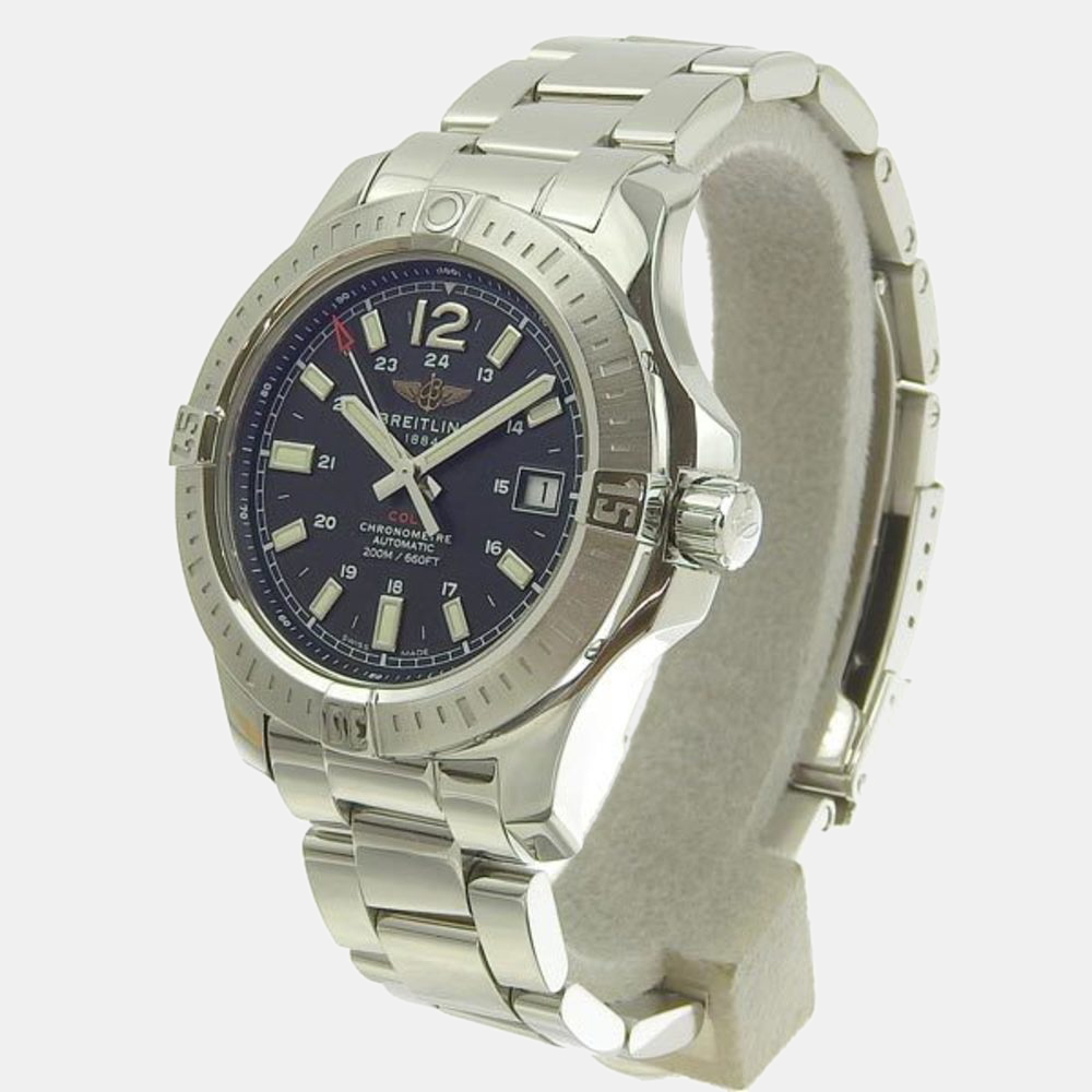 

Breitling Black Stainless Steel Avenger Seawolf A17313 Automatic Men's Wristwatch 41 mm