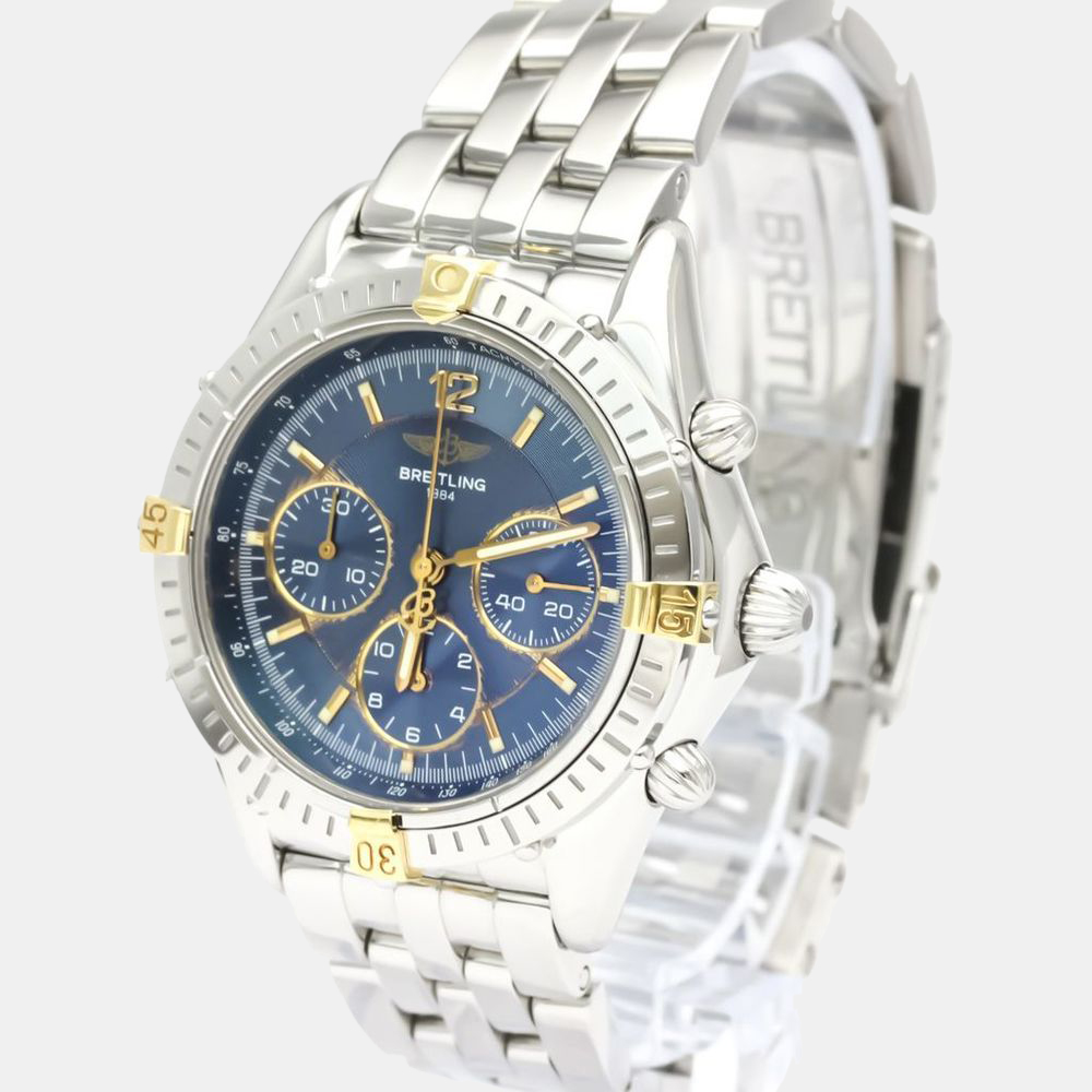 

Breitling Blue Stainless Steel Cockpit B3001 Automatic Men's Wristwatch 37 mm