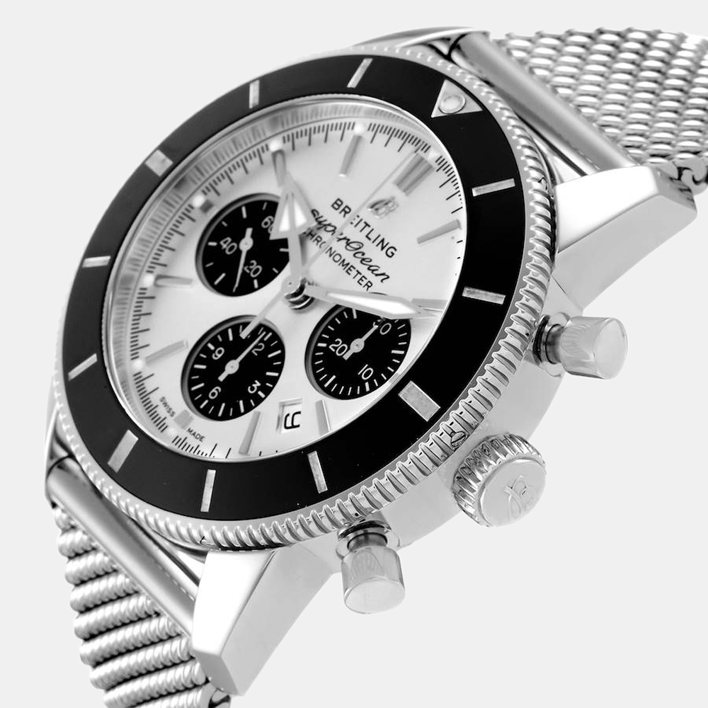 

Breitling Silver Stainless Steel Superocean AB0162 Automatic Men's Wristwatch 44 mm