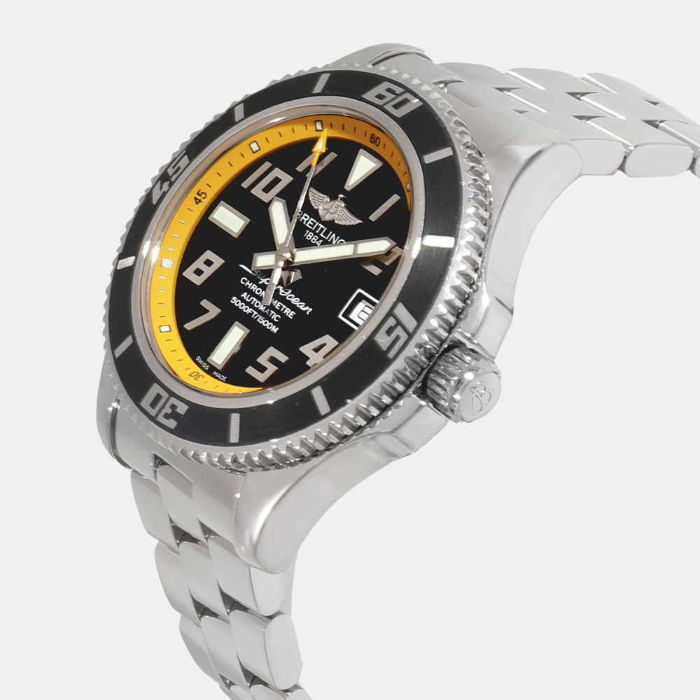 

Breitling Black Stainless Steel Superocean A1736402/BA32 Automatic Men's Wristwatch 42 mm