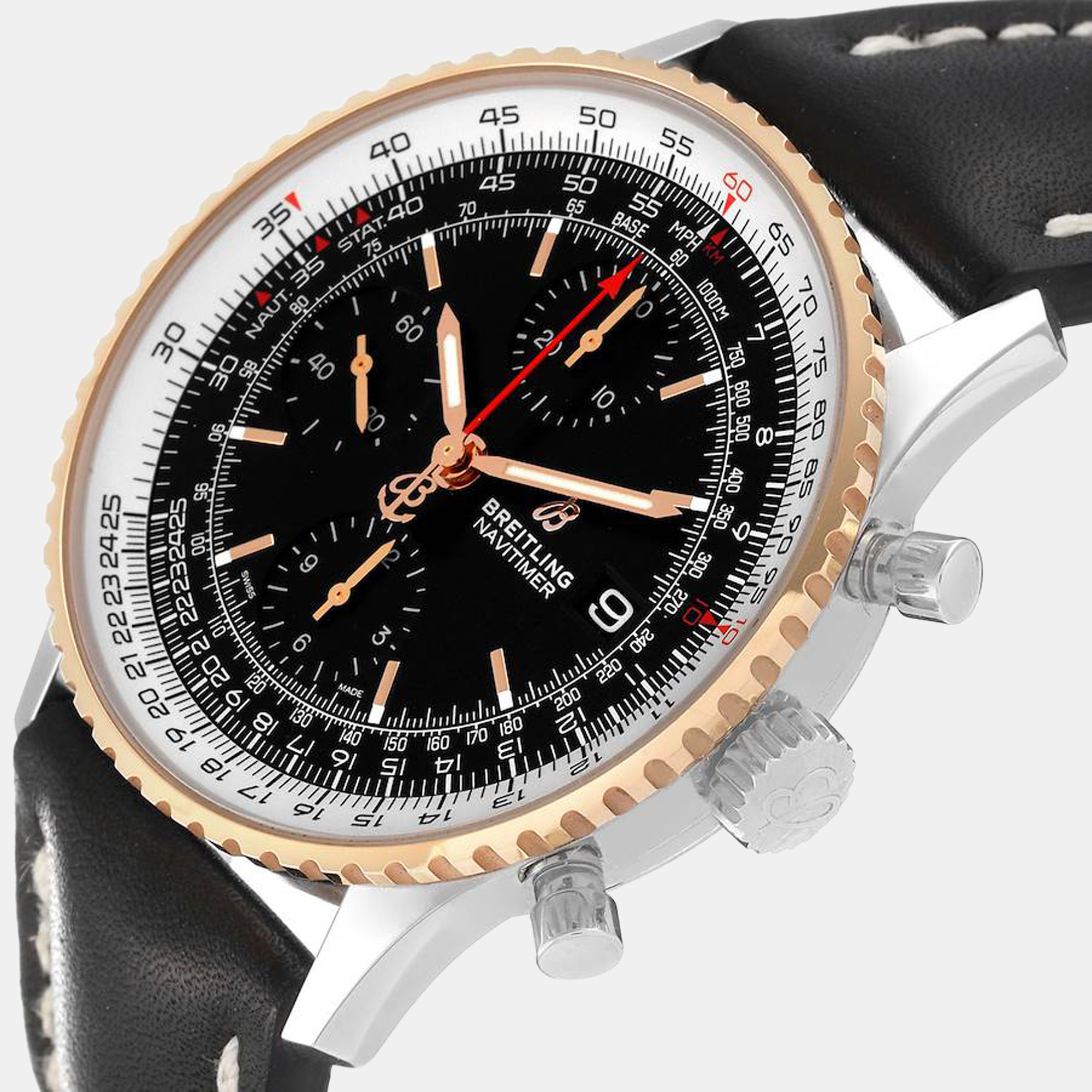 

Breitling Black Stainless Steel Navitimer U13324211B1X1 Automatic Men's Wristwatch 41 mm