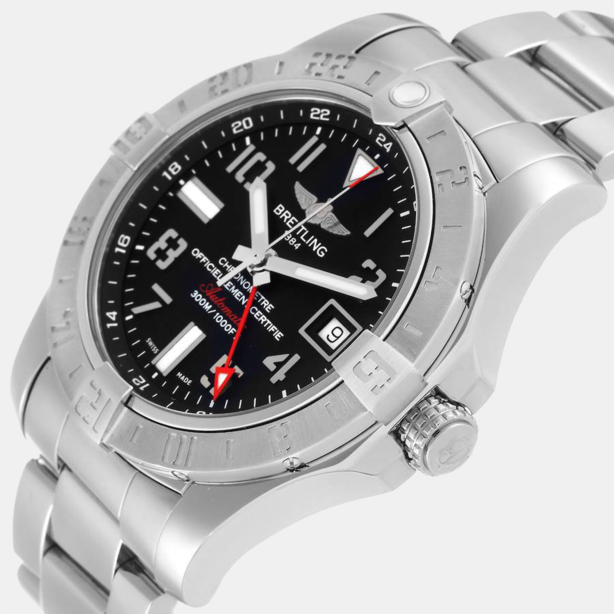 

Breitling Black Stainless Steel Avenger A3239011/BC34 Automatic Men's Wristwatch 43 mm