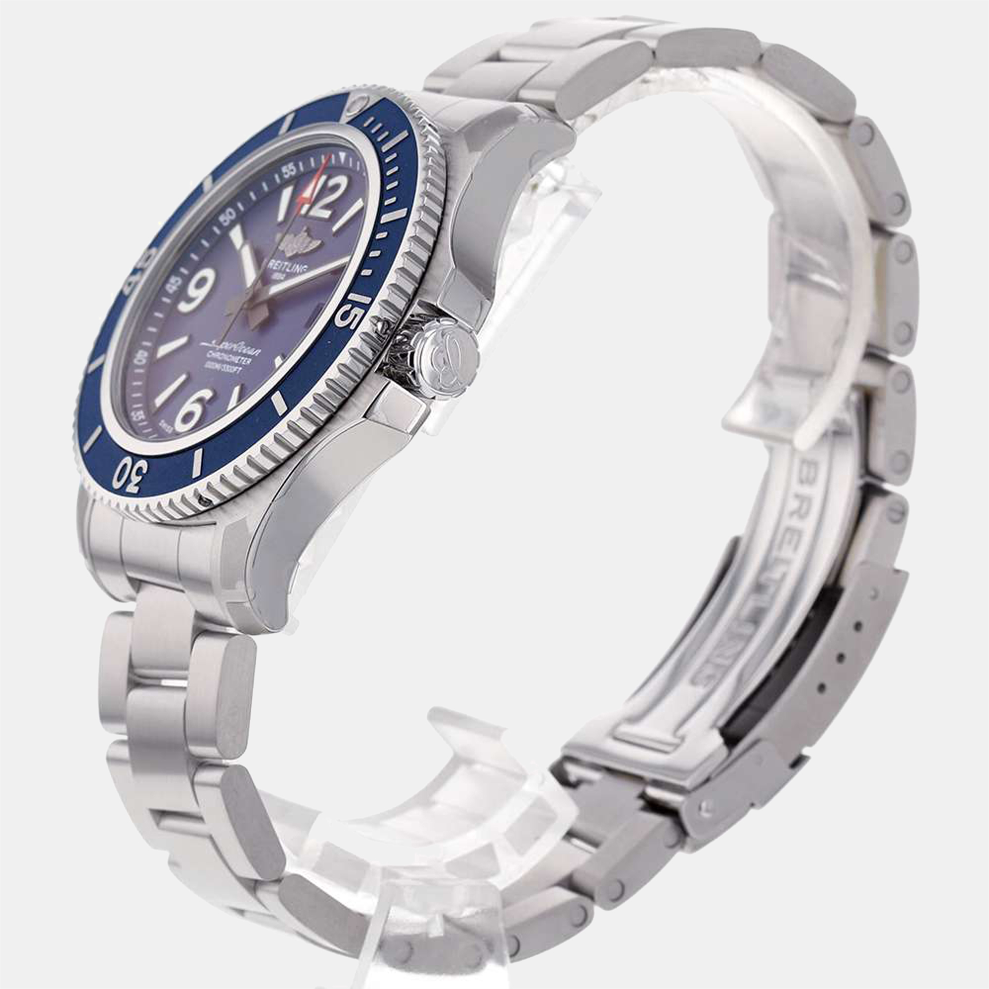 

Breitling Blue Stainless Steel Superocean A17367D81C1A1 Automatic Men's Wristwatch 44 mm